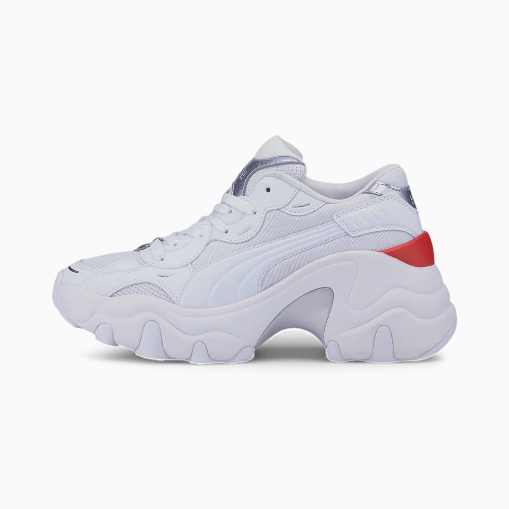 Puma Pulsar Wedge Tech Glam Női Sportcipő - Fehér/Titán ( Hungary - VGWBN8356 )